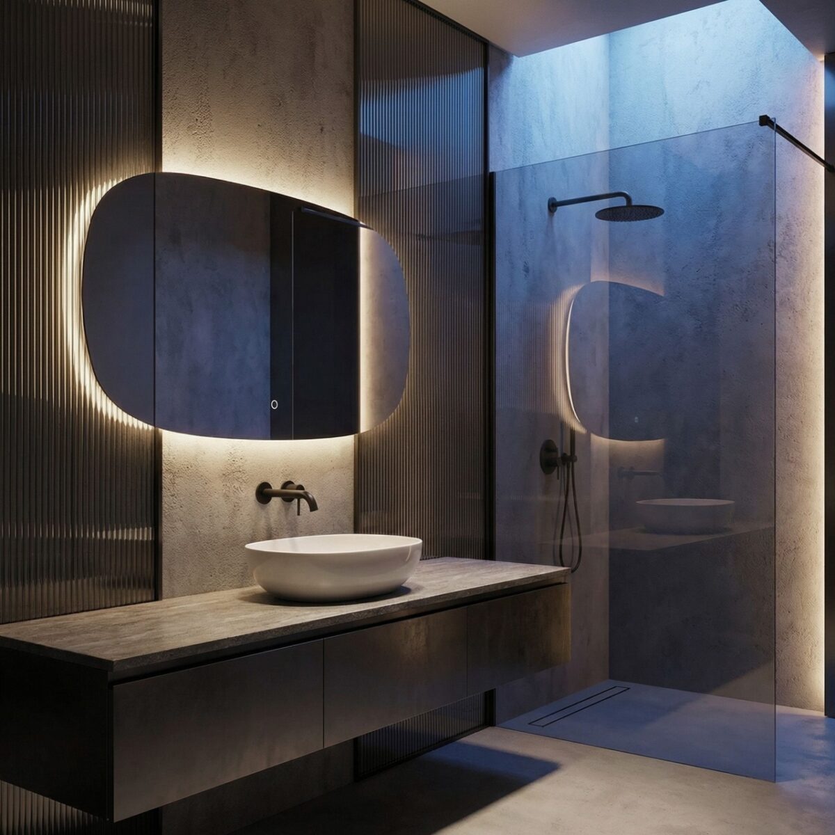 Specchio LED da parete TOP-4 – 100x60 cm - immagine 2