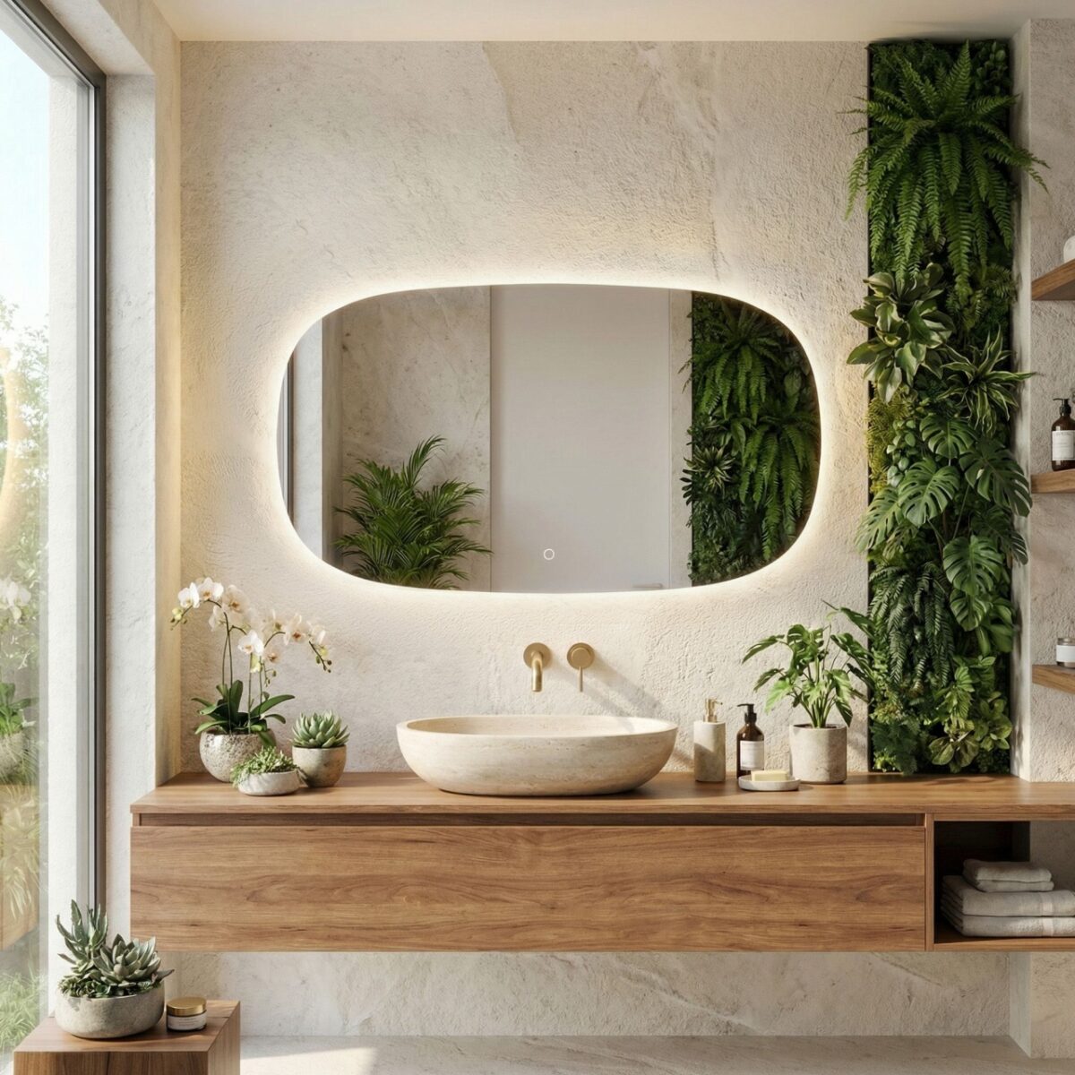 Specchio LED da parete TOP-4 – 100x60 cm - immagine 5