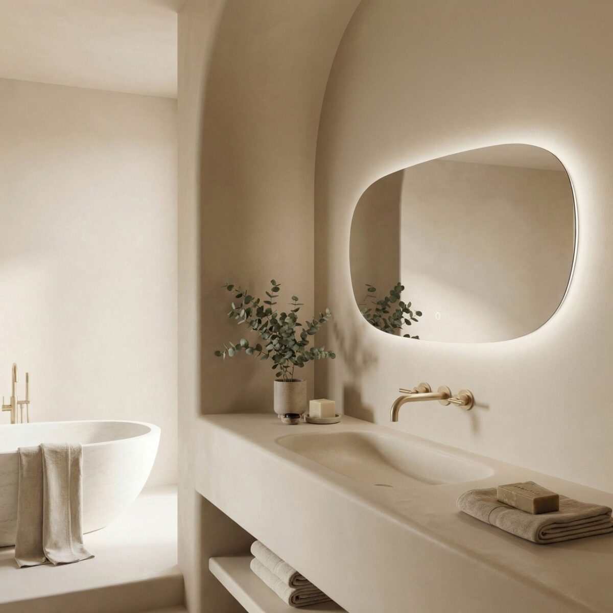 Specchio LED da parete TOP-4 – 100x60 cm - immagine 7