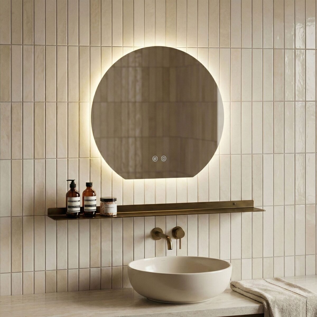 Specchio LED Fabio – 70×60 cm - immagine 2