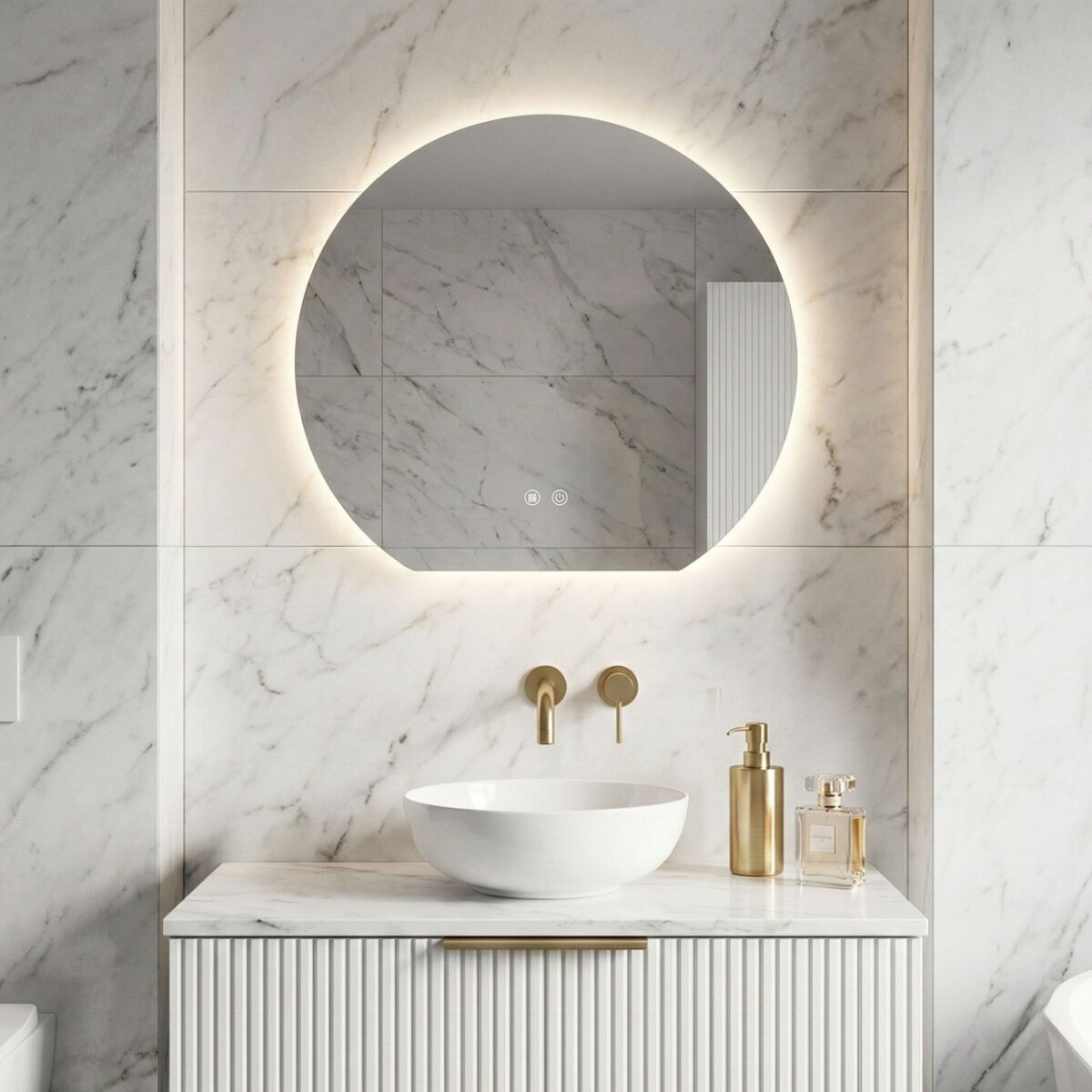 Specchio LED Fabio – 70×60 cm - immagine 3