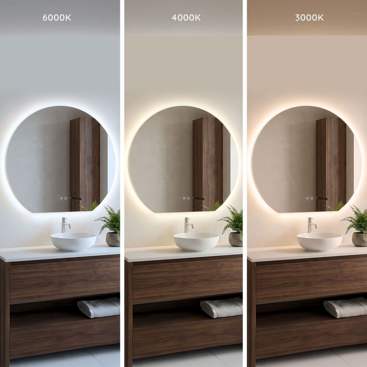 Specchio LED Fabio – 70×60 cm - immagine 6