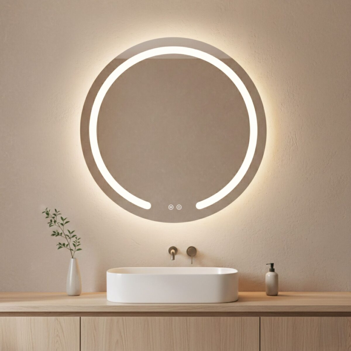 Specchio LED Modern – Ø70 cm - immagine 2