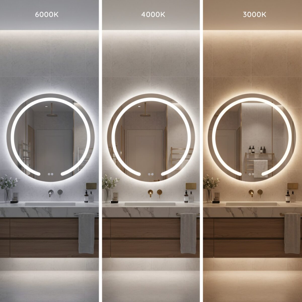 Specchio LED Modern – Ø70 cm - immagine 5