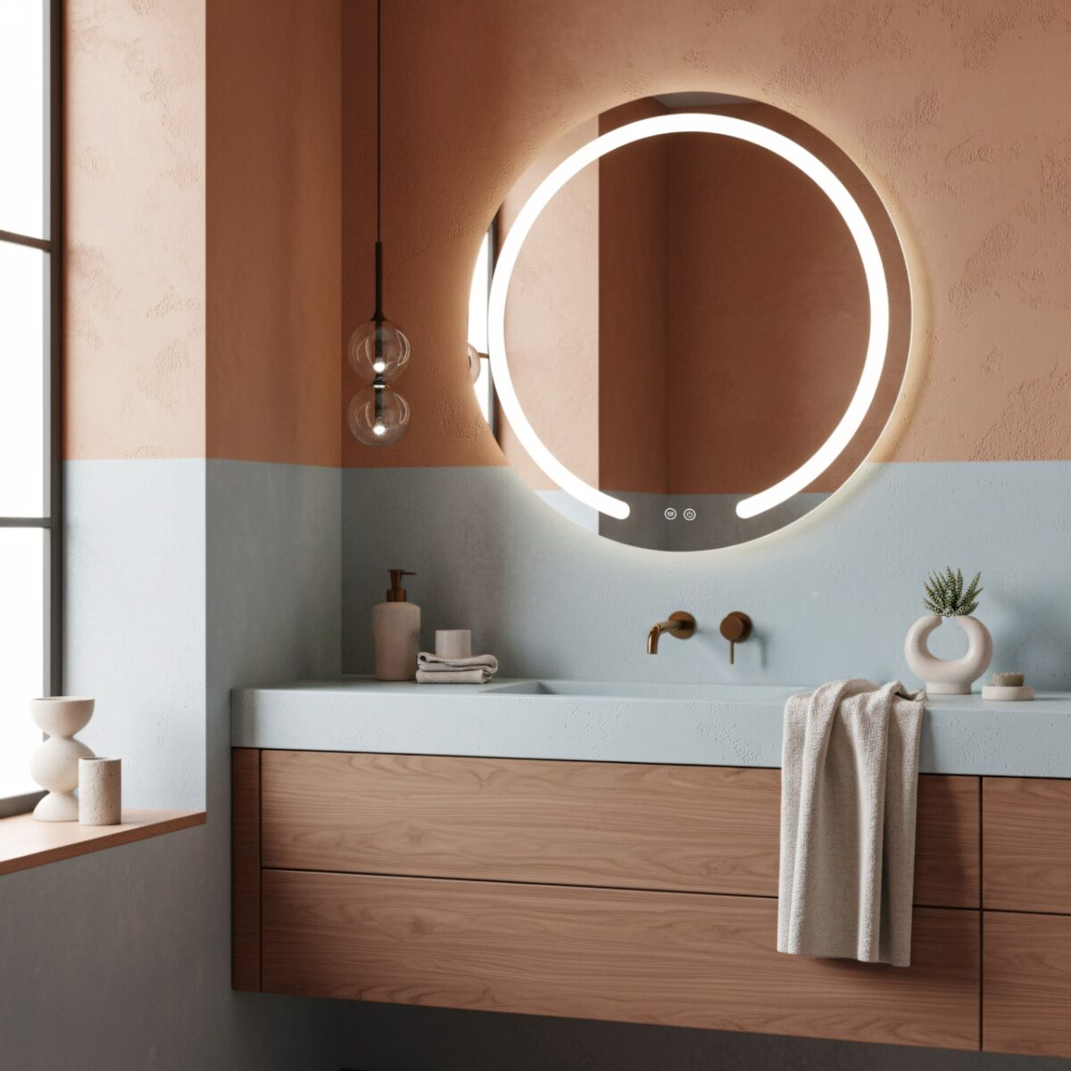 Specchio LED Modern – Ø70 cm - immagine 7