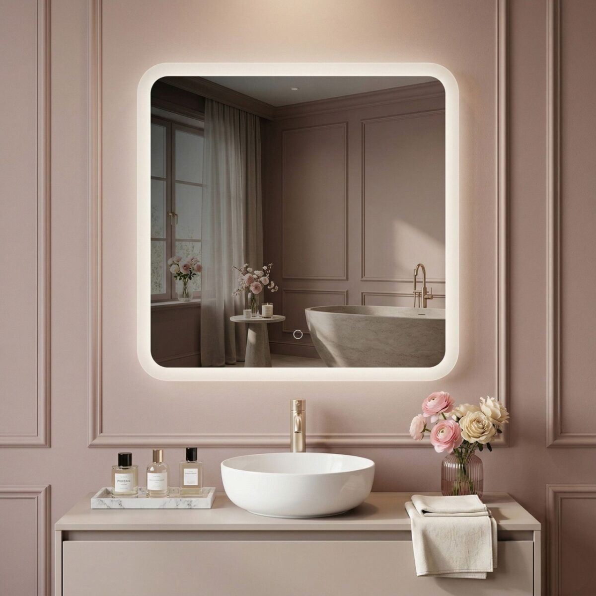 Specchio LED da parete TOP-2 – 70x70 cm - immagine 4