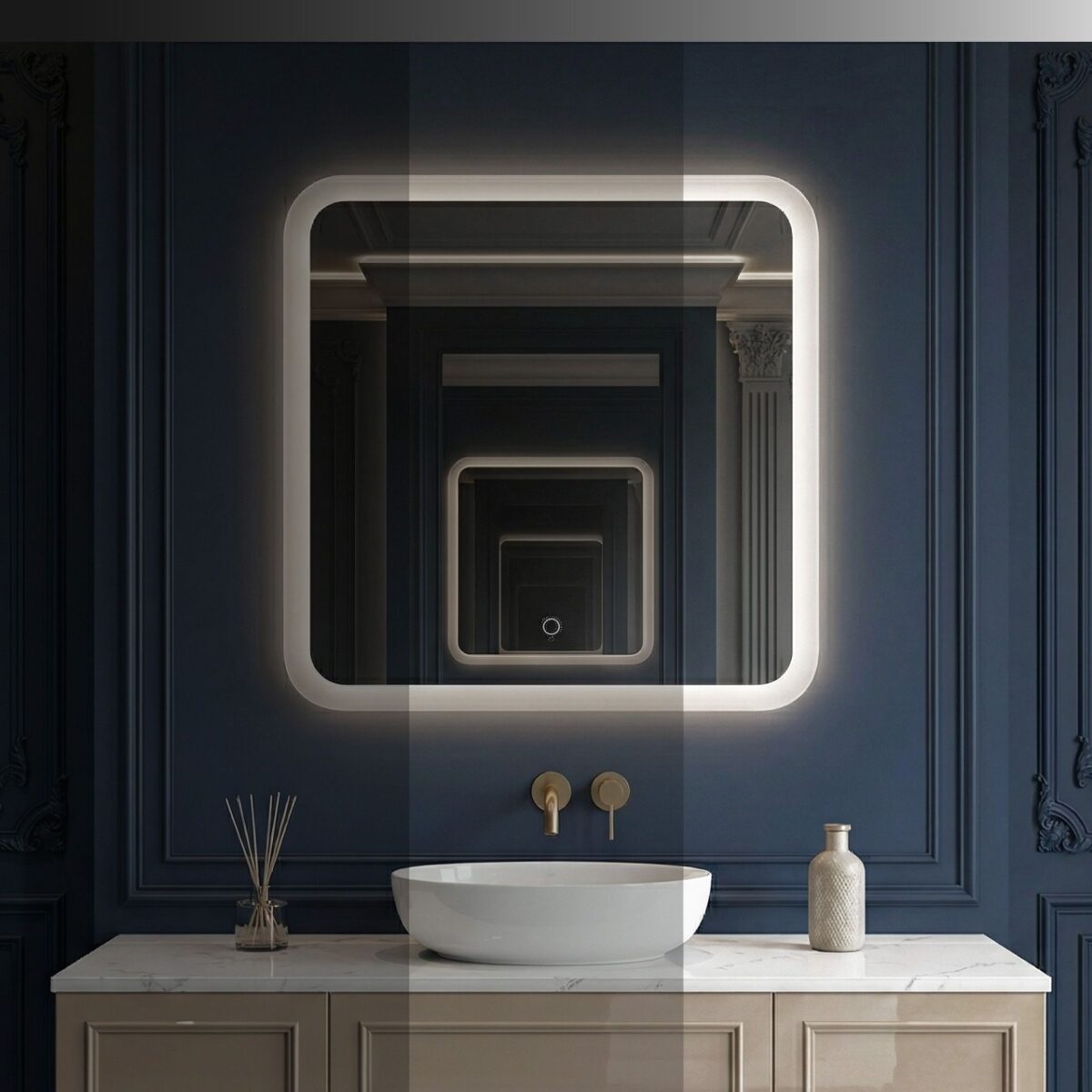 Specchio LED da parete TOP-2 – 70x70 cm - immagine 5