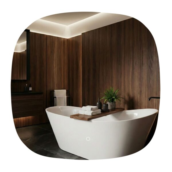 Specchio LED da parete TOP – 70x70 cm