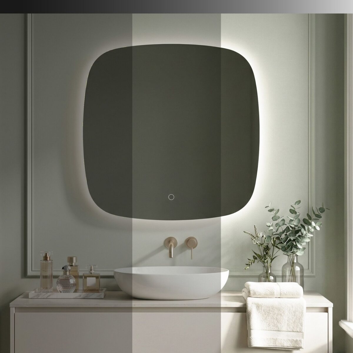 Specchio LED da parete TOP – 70x70 cm - immagine 4