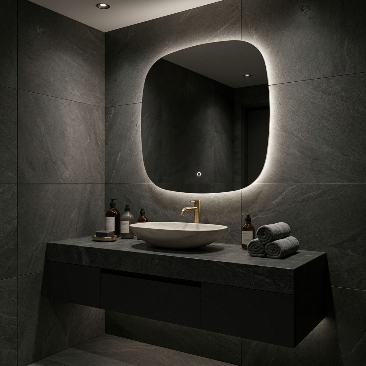 Specchio LED da parete TOP – 70x70 cm - immagine 5