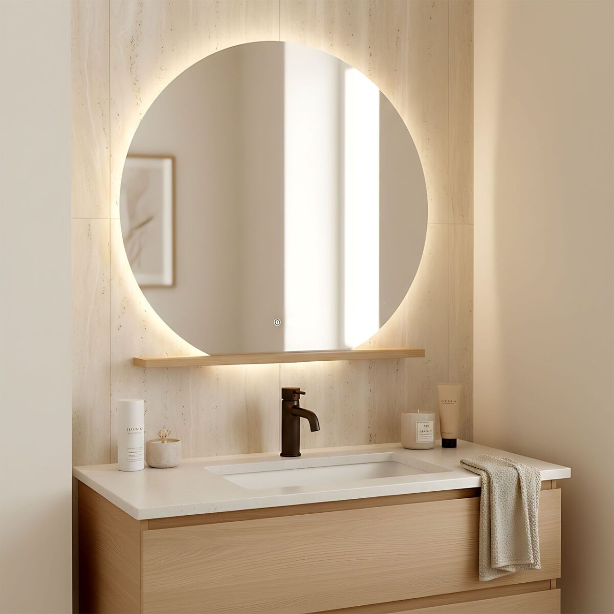Specchio LED Fabio – 90×80 cm - immagine 6