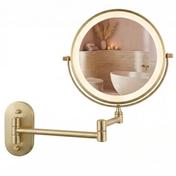 Specchio LED Glow Brush Gold