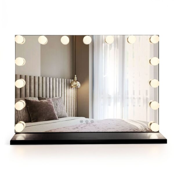 Specchio LED HOLLYWOOD Black – 58x45 cm