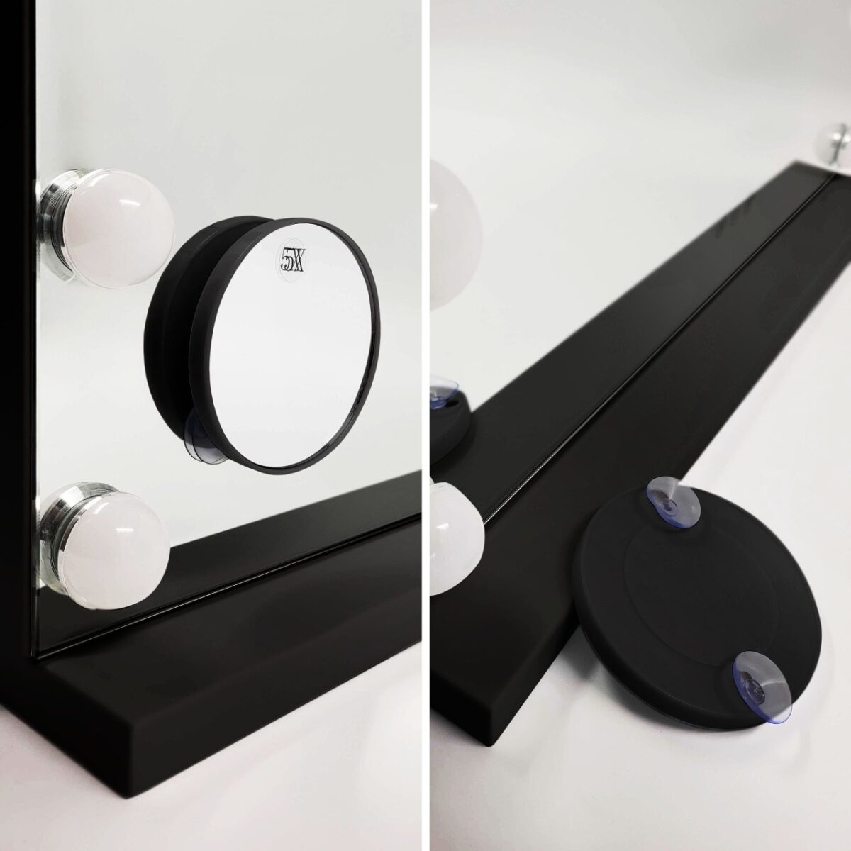 Specchio LED HOLLYWOOD Black – 58x45 cm - immagine 7