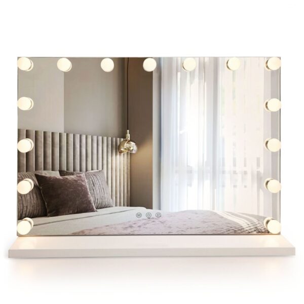 Specchio LED HOLLYWOOD White – 80x60 cm