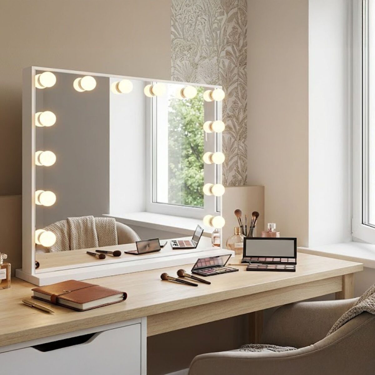 Specchio LED HOLLYWOOD White – 80x60 cm - immagine 7
