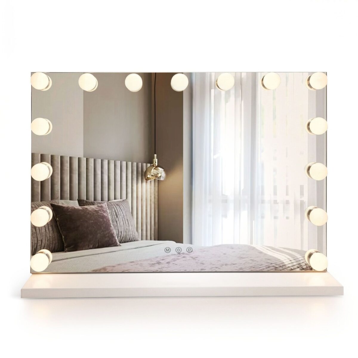 Specchio LED HOLLYWOOD White – 58x45 cm - immagine 2