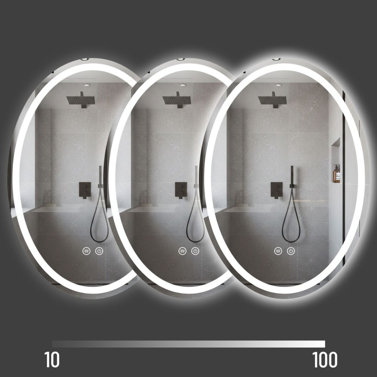 Specchio LED Marco – 60×80 cm - immagine 5