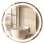 Specchio LED SOFT con doppia illuminazione decorativa – Ø60 cm