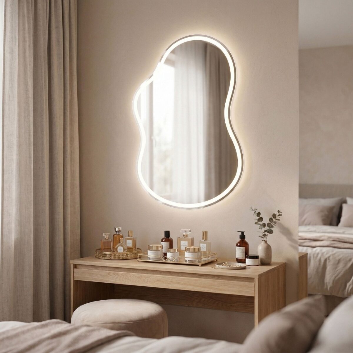 Specchio LED UNO – 80x55 cm - immagine 2