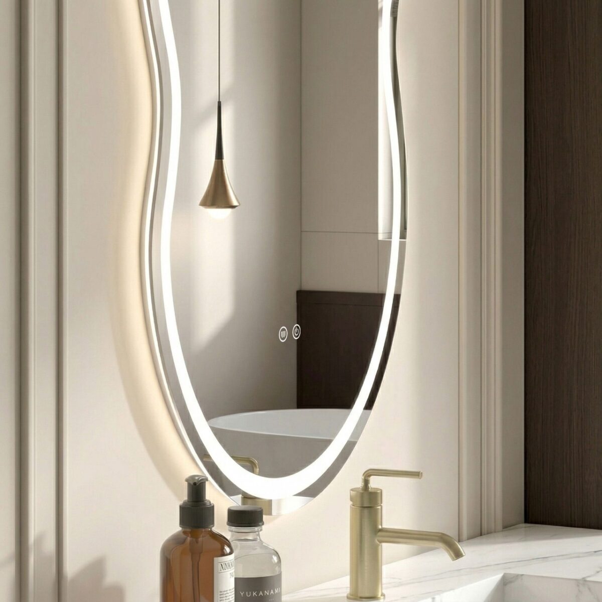 Specchio LED UNO – 80x55 cm - immagine 7