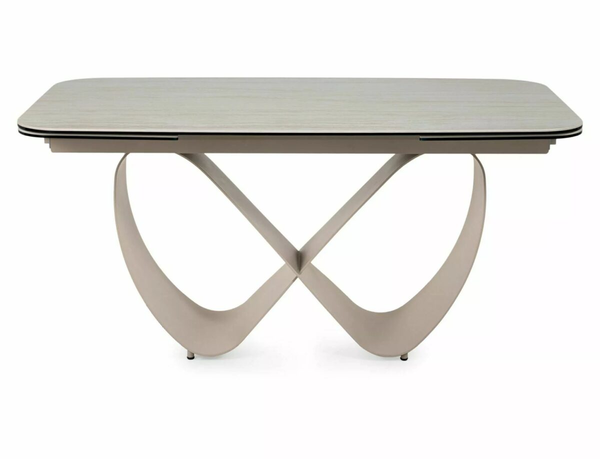 Tavolo INFINITY Ceramic allungabile in ceramica Travertino beige e cashmere – 160-236×95 cm - immagine 12