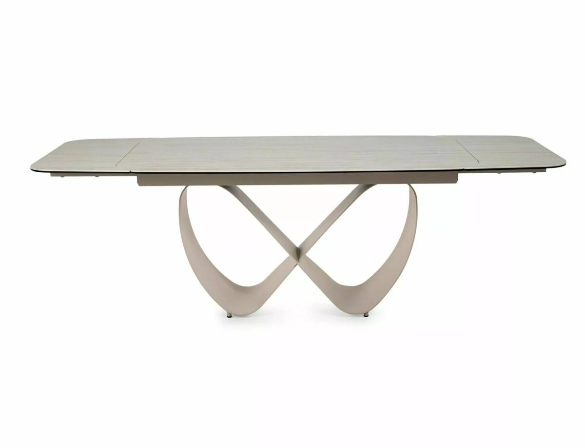 Tavolo INFINITY Ceramic allungabile in ceramica Travertino beige e cashmere – 160-236×95 cm - immagine 13