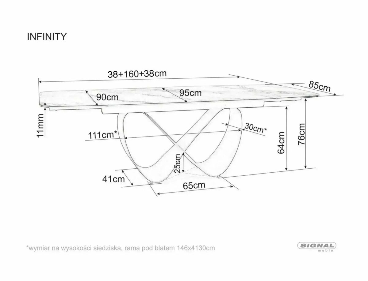 Tavolo INFINITY Ceramic allungabile in ceramica Travertino beige e cashmere – 160-236×95 cm - immagine 11