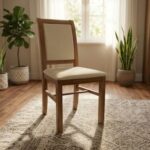 Sedia King personalizzabile in legno massello di faggio